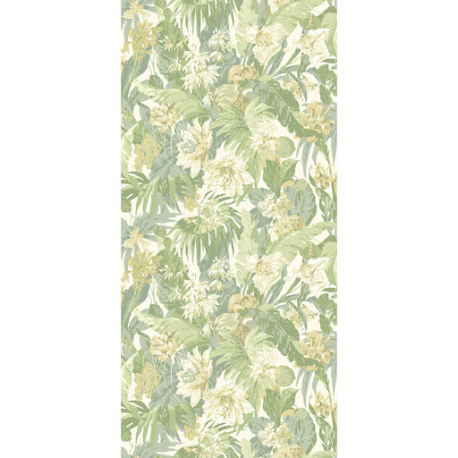 G P & J BAKER - TROPICAL FLORAL- SOFT GREEN - Wallcovering by the Roll SOFT GREEN
