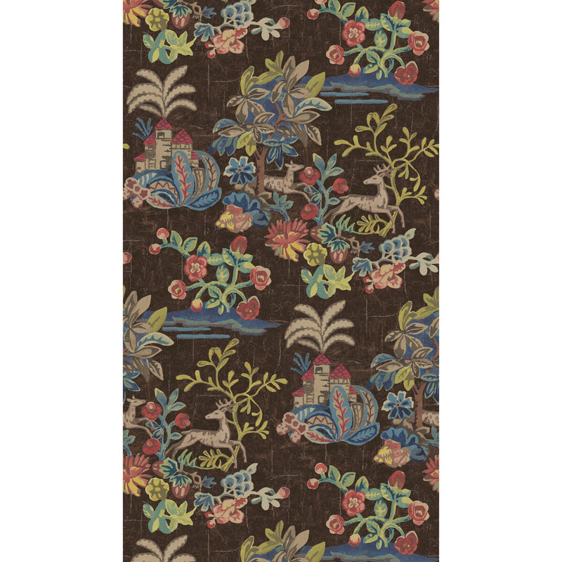 G P & J BAKER - KNIGHT'S TALE- COCOA - Wallcovering by the Roll COCOA