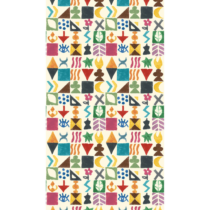 G P & J BAKER - POTATO PRINT- JEWEL - Wallcovering by the Roll JEWEL