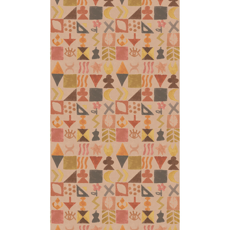 G P & J BAKER - POTATO PRINT- PLASTER - Wallcovering by the Roll PLASTER