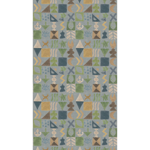 G P & J BAKER - POTATO PRINT- BLUE - Wallcovering by the Roll BLUE