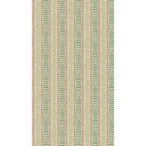 G P & J BAKER - WRIGGLE ROOM- GREEN/PINK - Wallcovering by the Roll GREEN/PINK