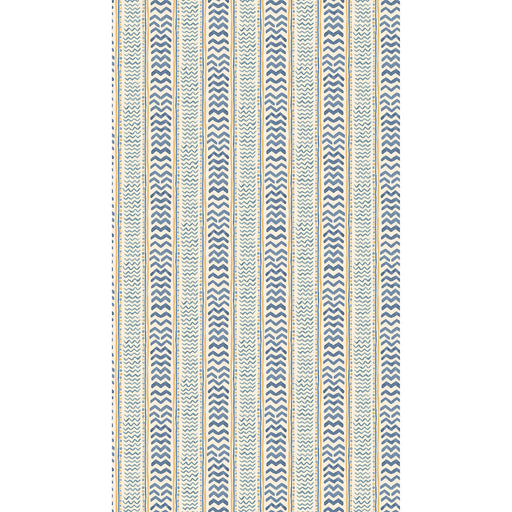 G P & J BAKER - WRIGGLE ROOM- BLUE/YELLOW - Wallcovering by the Roll BLUE/YELLOW