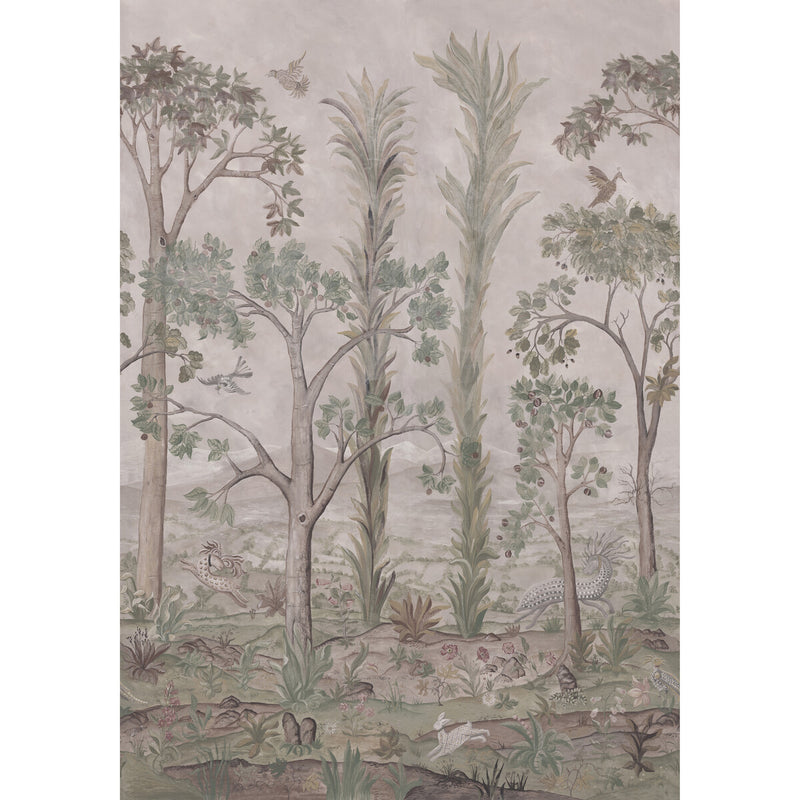 G P & J BAKER - TALL TREES- SOFT GREEN - Wallcovering by the Roll SOFT GREEN