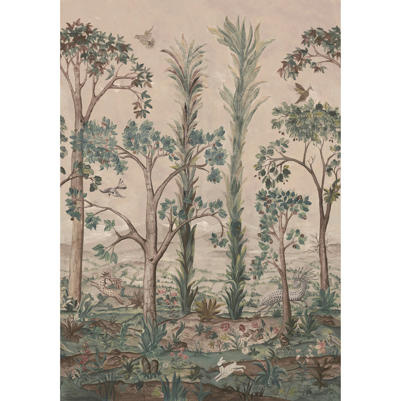 G P & J BAKER - TALL TREES- SUNSET - Wallcovering by the Roll SUNSET