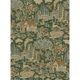 G P & J BAKER - HOME PARK- ROYAL GREEN - Wallcovering by the Roll