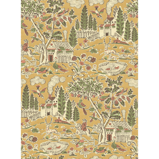 G P & J BAKER - HOME PARK- OCHRE - Wallcovering by the Roll OCHRE