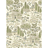 G P & J BAKER - HOME PARK- SOFT GREEN/BLUE - Wallcovering by the Roll