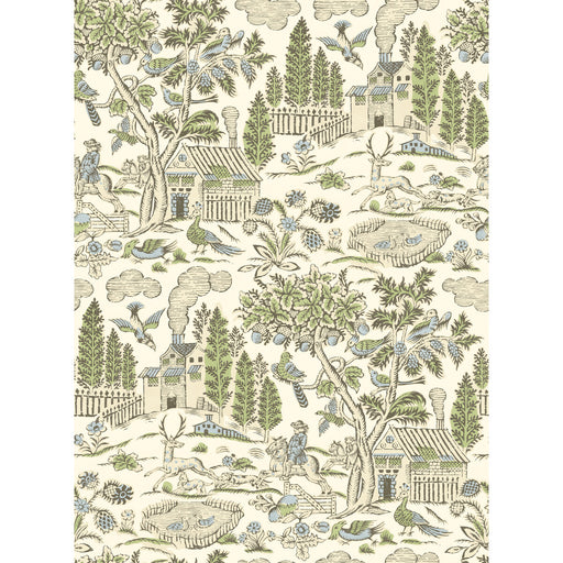 G P & J BAKER - HOME PARK- SOFT GREEN/BLUE - Wallcovering by the Roll SOFT GREEN/BLUE