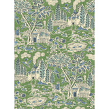 G P & J BAKER - HOME PARK- EMERALD - Wallcovering by the Roll