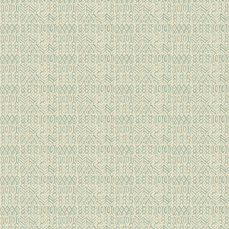 G P & J BAKER - CHIMNEYS- AQUA - Wallcovering by the Roll AQUA