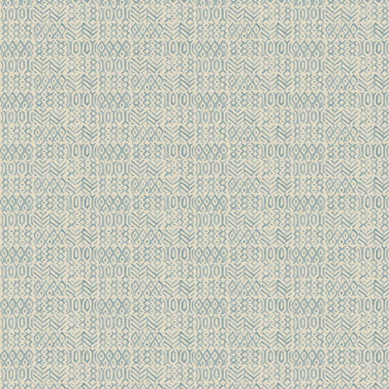 G P & J BAKER - CHIMNEYS- OLD BLUE - Wallcovering by the Roll OLD BLUE