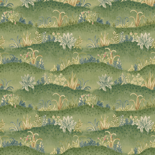 G P & J BAKER - GARDEN TAPESTRY- ROYAL GREEN - Wallcovering by the Roll ROYAL GREEN