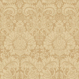 G P & J BAKER - QUEEN'S DAMASK- PARCHMENT - Wallcovering by the Roll
