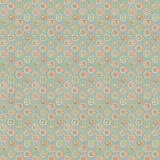 G P & J BAKER - COURT BUTTONS- AQUA/RED - Wallcovering by the Roll