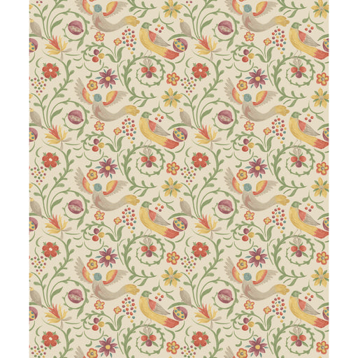 G P & J BAKER - ROYAL COURT- RED/GREEN - Wallcovering by the Roll RED/GREEN