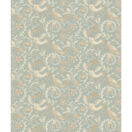 G P & J BAKER - ROYAL COURT- OLD BLUE - Wallcovering by the Roll OLD BLUE