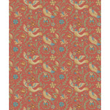 G P & J BAKER - ROYAL COURT- RED - Wallcovering by the Roll