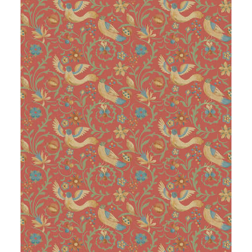 G P & J BAKER - ROYAL COURT- RED - Wallcovering by the Roll RED