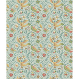 G P & J BAKER - ROYAL COURT- AQUA - Wallcovering by the Roll