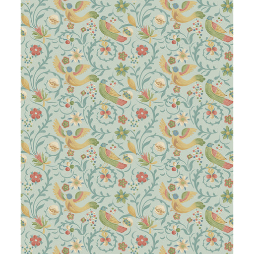 G P & J BAKER - ROYAL COURT- AQUA - Wallcovering by the Roll AQUA