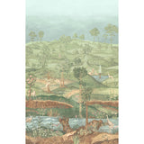 G P & J BAKER - ROYAL PARK PANEL- ROYAL GREEN - Wallcovering by the Roll