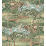 G P & J BAKER - PALACE TAPESTRY- ROYAL GREEN - Wallcovering by the Roll