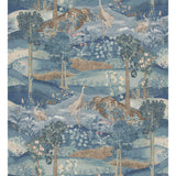 G P & J BAKER - PALACE TAPESTRY- ROYAL BLUE - Wallcovering by the Roll