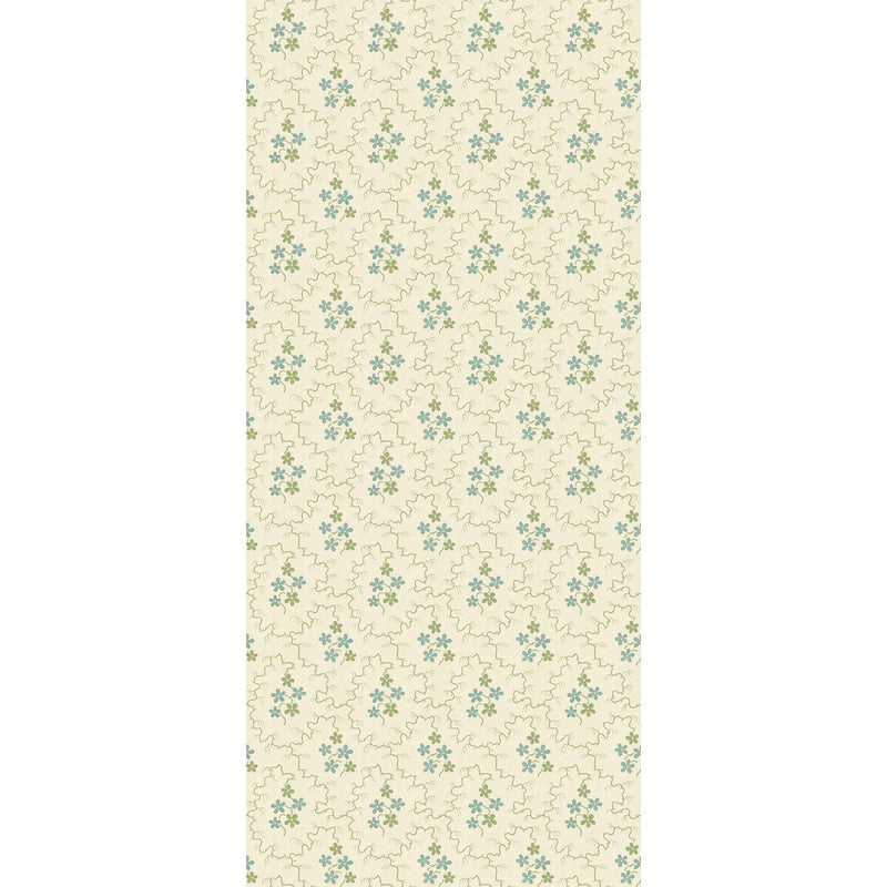G P & J BAKER - POSY- GREEN/AQUA - Wallcovering by the Roll GREEN/AQUA
