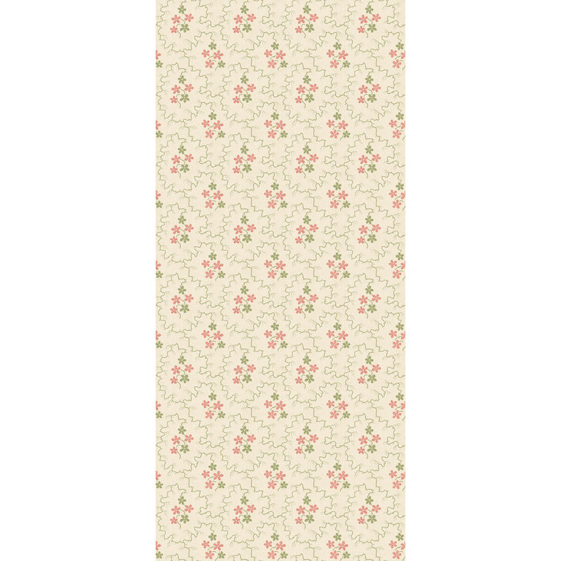 G P & J BAKER - POSY- GREEN/RED - Wallcovering by the Roll GREEN/RED