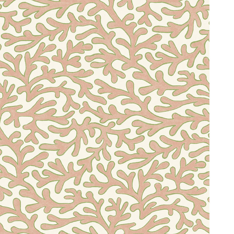 G P & J BAKER - TUFFLEY- BLUSH - Wallcovering by the Roll BLUSH