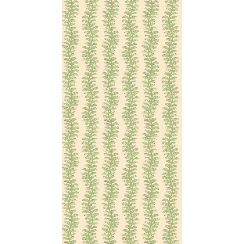 G P & J BAKER - TETBURY STRIPE- LEAF GREEN - Wallcovering by the Roll LEAF GREEN