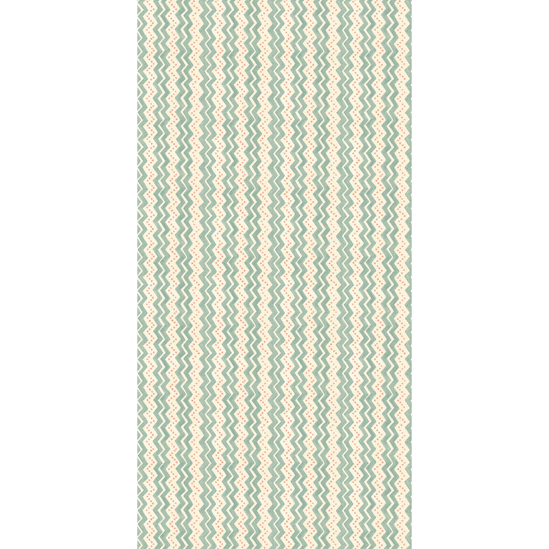 G P & J BAKER - ZIGGY- AQUA - Wallcovering by the Roll AQUA