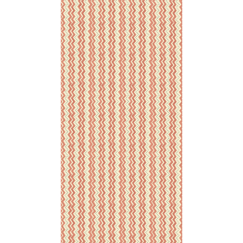 G P & J BAKER - ZIGGY- SOFT RED - Wallcovering by the Roll SOFT RED