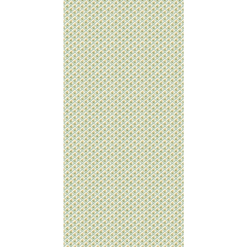 G P & J BAKER - PENNY- AQUA - Wallcovering by the Roll AQUA