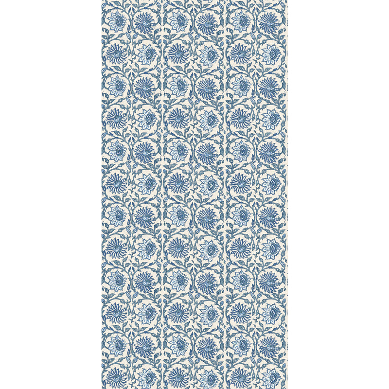 G P & J BAKER - CECILY- INDIGO - Wallcovering by the Roll INDIGO