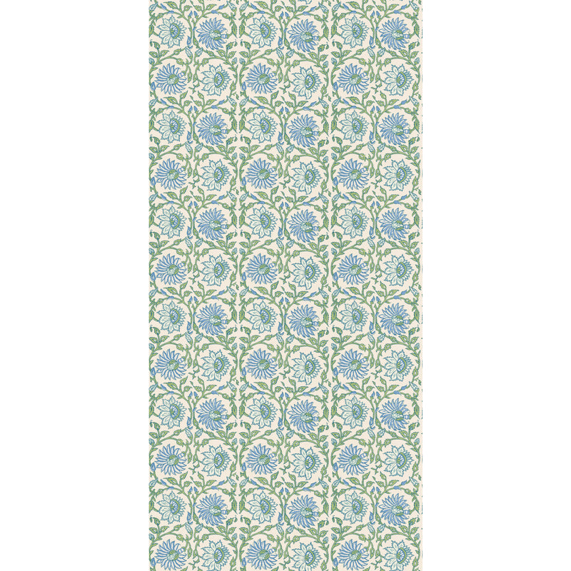 G P & J BAKER - CECILY- BLUE/GREEN - Wallcovering by the Roll BLUE/GREEN