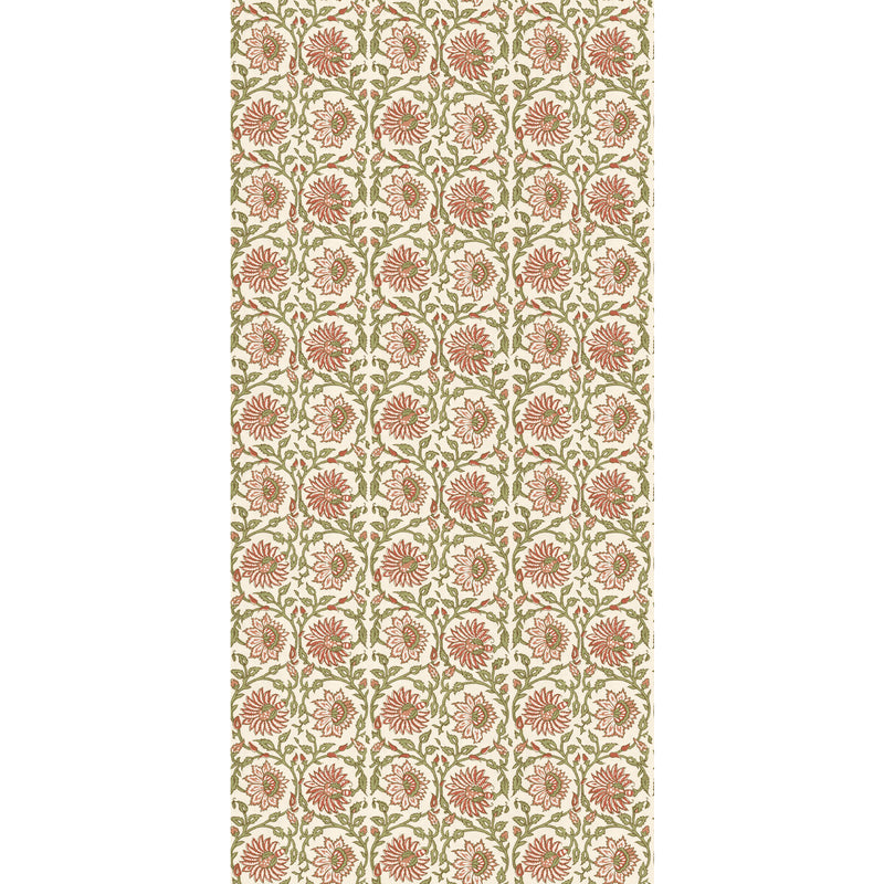 G P & J BAKER - CECILY- RED/GREEN - Wallcovering by the Roll RED/GREEN