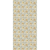 G P & J BAKER - CECILY- OCHRE/TEAL - Wallcovering by the Roll