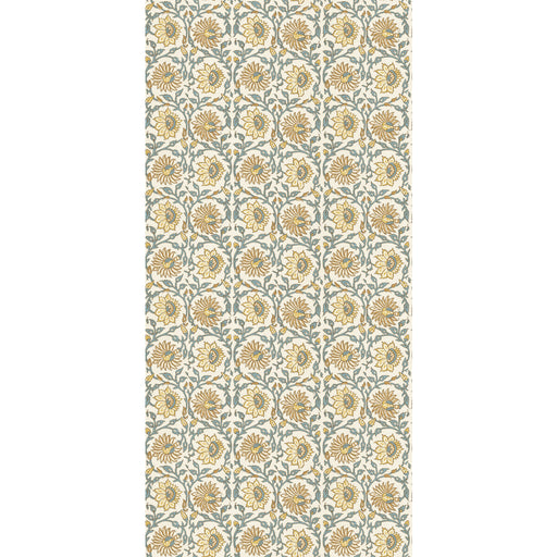 G P & J BAKER - CECILY- OCHRE/TEAL - Wallcovering by the Roll OCHRE/TEAL