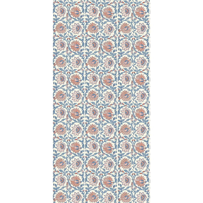G P & J BAKER - CECILY- RED/BLUE - Wallcovering by the Roll RED/BLUE