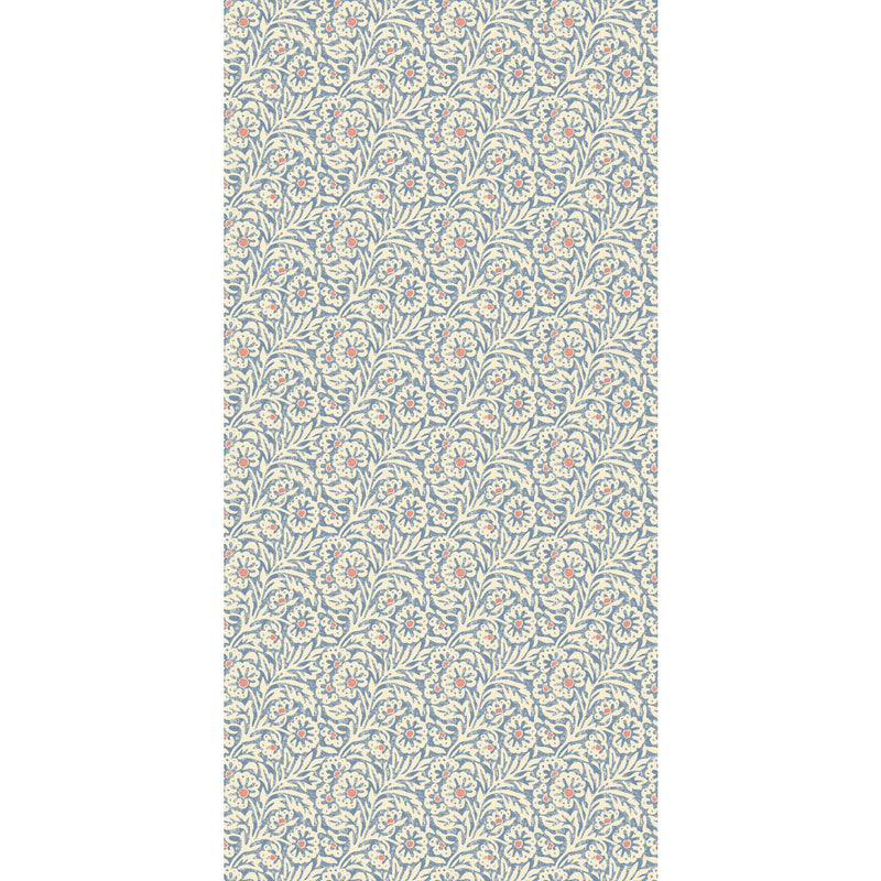 G P & J BAKER - FLOWER PATCH- BLUE - Wallcovering by the Roll BLUE