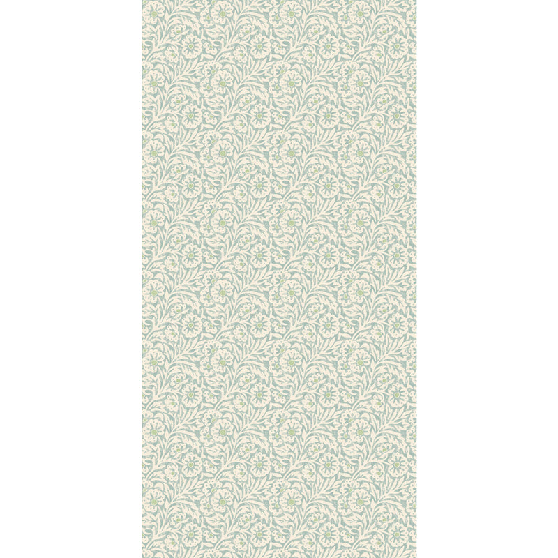 G P & J BAKER - FLOWER PATCH- AQUA - Wallcovering by the Roll AQUA