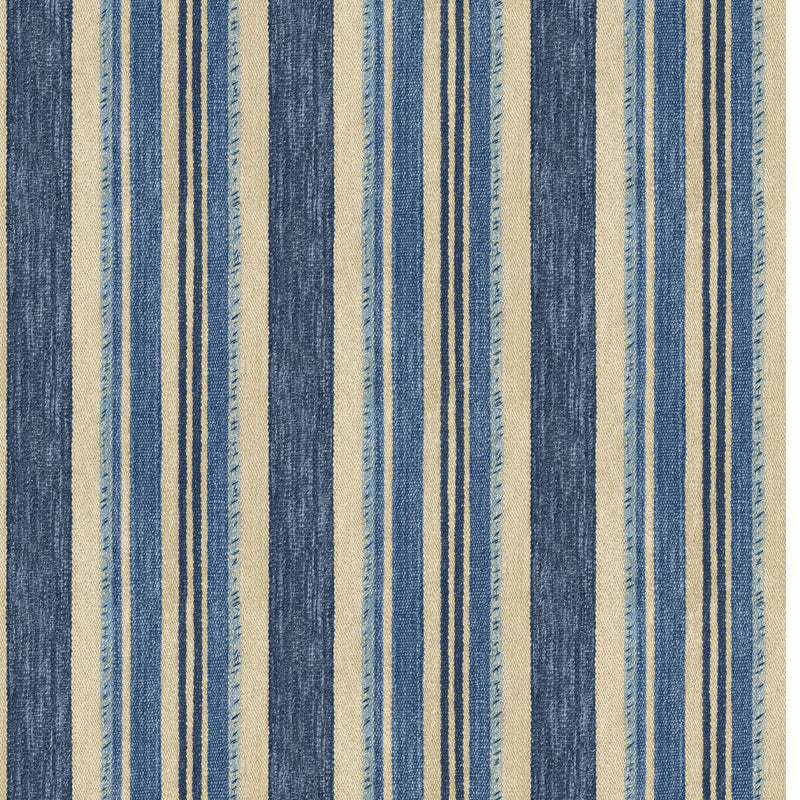 G P & J BAKER - CLOUDLINE- INDIGO - Wallcovering by the Roll INDIGO