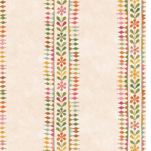 G P & J BAKER - FLOWER POT- GREEN/PINK - Wallcovering by the Roll GREEN/PINK