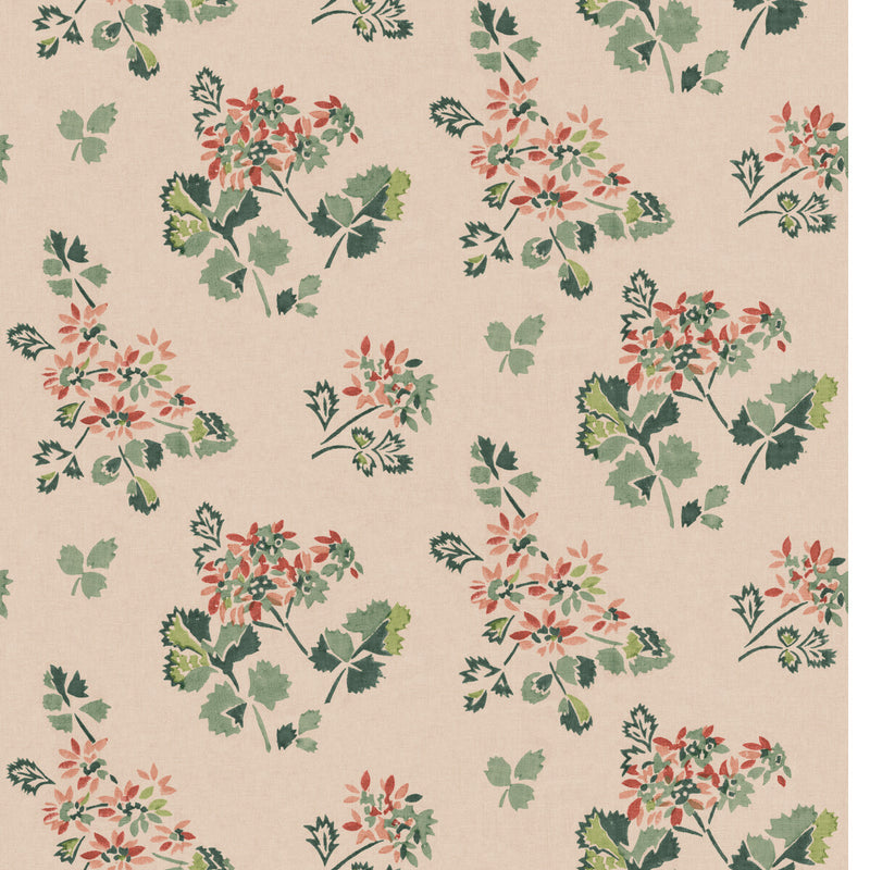 G P & J BAKER - FOREST FLOWER- PLASTER - Wallcovering by the Roll PLASTER