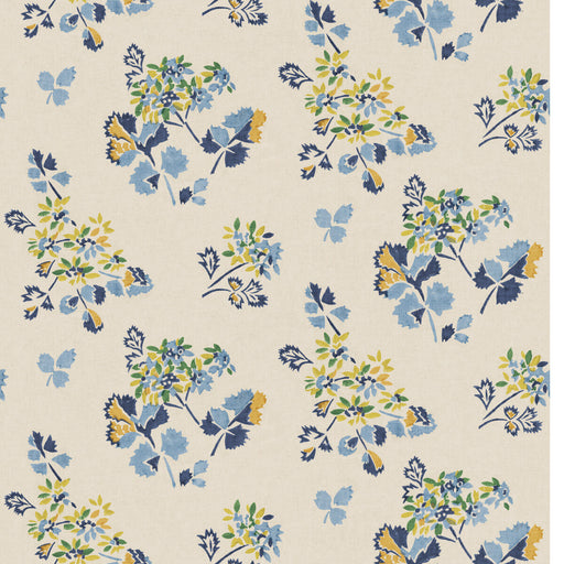 G P & J BAKER - FOREST FLOWER- BLUE/GREEN - Wallcovering by the Roll BLUE/GREEN