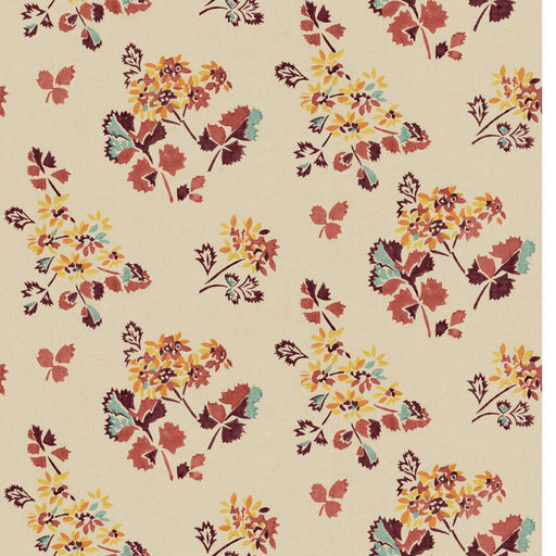G P & J BAKER - FOREST FLOWER- EARTH - Wallcovering by the Roll EARTH