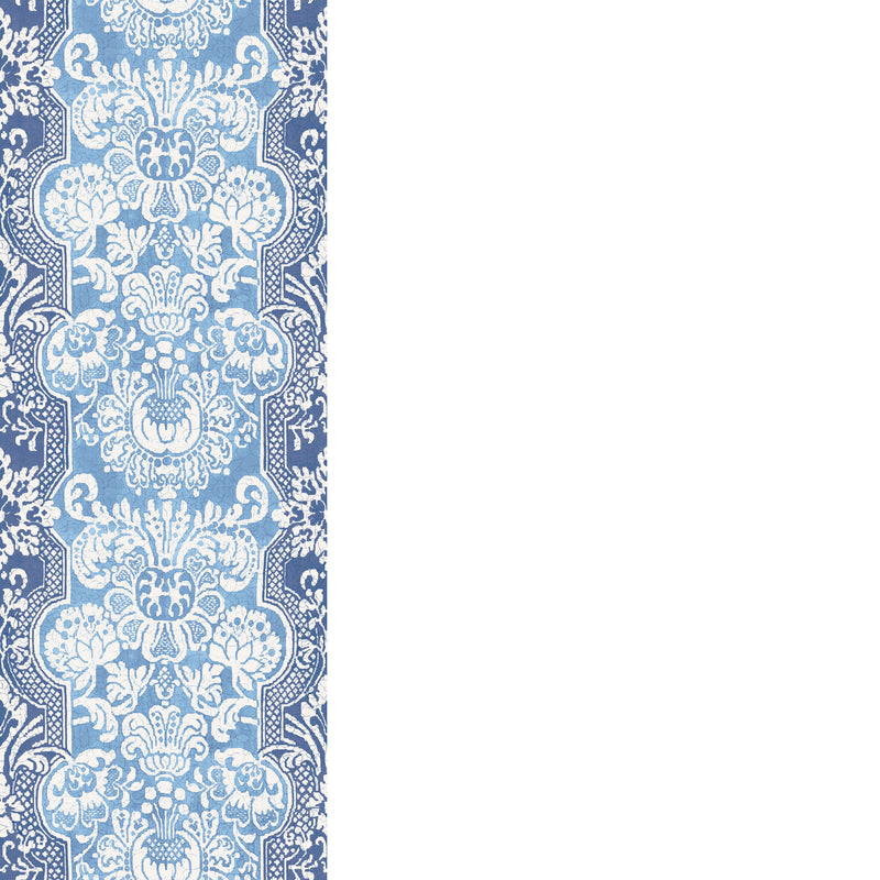 G P & J BAKER - MARIGOLD- BLUE - Wallcovering by the Roll BLUE