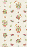 G P & J BAKER - ROAR STITCH- GREEN - Wallcovering by the Roll